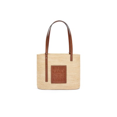 LOEWE QUARE BASKET TOTE BAG IN RAFFIA A223099X02-9943 (27*20*10cm)